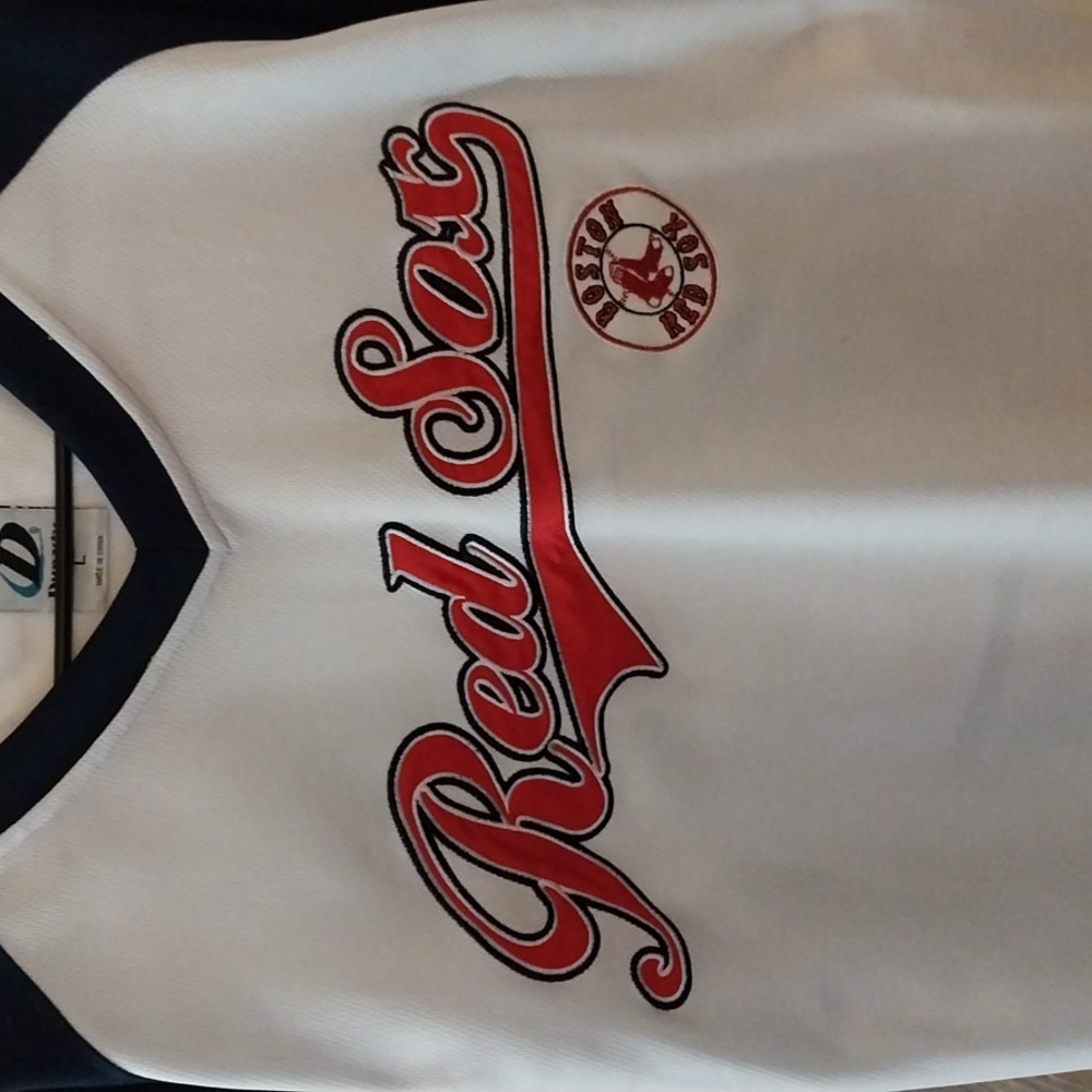 Red Sox White and Blue Jersey Bye Dynasty -Size Large - Picture 7 of 7